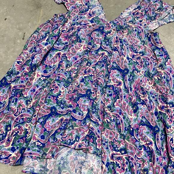 Matilda Jane Multi-Colored Paisley & Floral Print Flowy Shirt, Size XS / Ww-44 - Picture 2 of 6